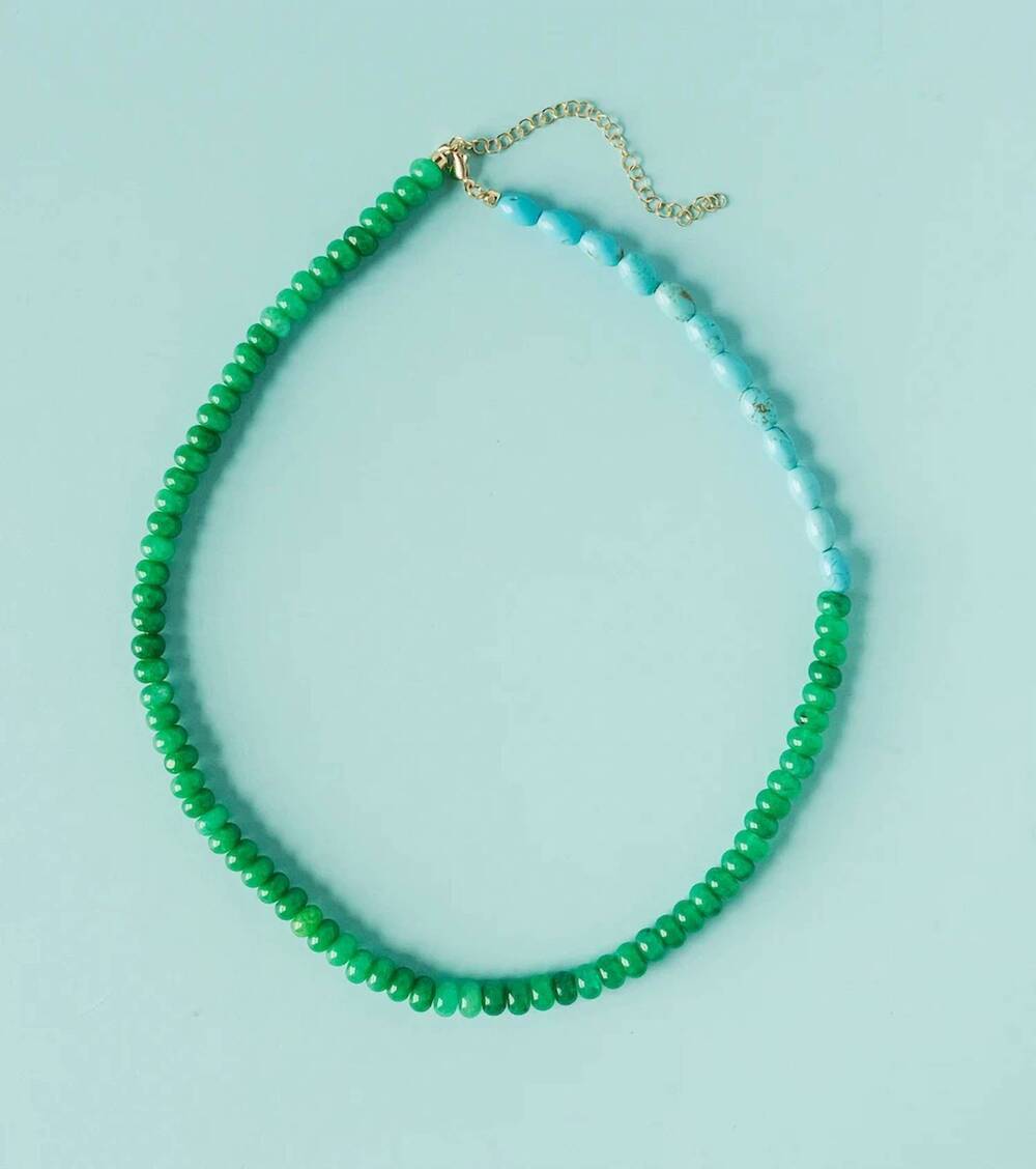 NEW MACRAE & CO women's the reef necklace in green